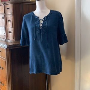 Flutter sleeve tunic top